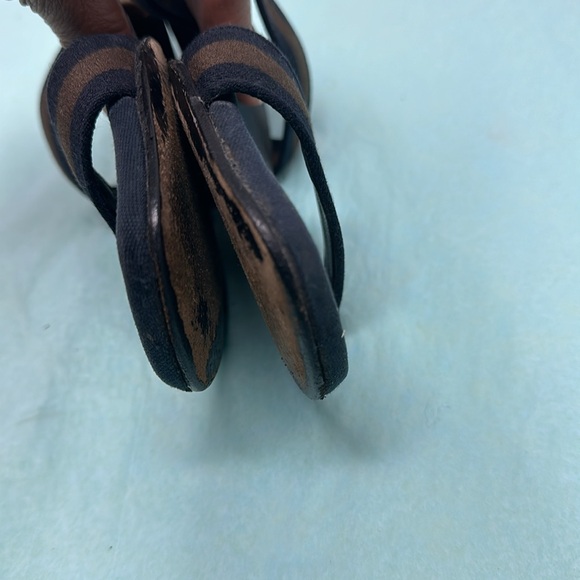 GUCCI Web Accent Canvas Slides Women's Size 36 - Picture 7 of 13